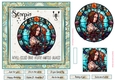 Scorpio Birthday 7x7ins Decoupage Topper 4
