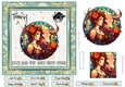 Taurus Birthday 7x7ins Decoupage Topper 4