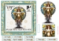 Virgo Birthday 7x7ins Decoupage Topper 1