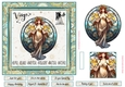Virgo Birthday 7x7ins Decoupage Topper 5
