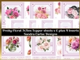 Flower Power 6 x 7x7ins Toppers & 4 Inserts Kit