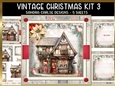 Vintage Christmas Home Decoupage 7x7ins kit 3