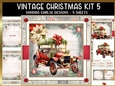 Vintage Christmas Decoupage 7x7ins kit 5