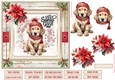 Santa Paws 7x7ins decoupage Topper 2 with 10 sentiments