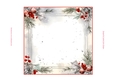 Christmas Holly & Berry 7x7ins Blank Insert