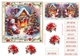Christmas Joy Vintage Decoupage 6x6ins Topper 14
