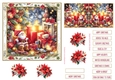 Christmas Joy Vintage Decoupage 6x6ins Topper 16