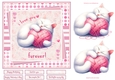 I love you furever 7x7ins Decoupage Topper