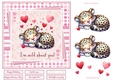 Im wild about you 7x7ins Decoupage Topper