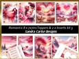 Romance & Anniversary 8 Toppers 7x7ins & 2 x Inserts kit 3
