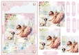 Summer day girl with Pug puppy Topper