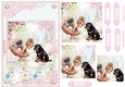 Summer day girl with Rottweiler puppy Topper
