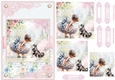 Summer day girl with Siberian Husky puppy Topper