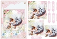 Summer day girl with Staffordshire Bull Terrier puppy Topper