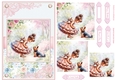 Summer day girl with Yorkshire Terrier puppy Topper