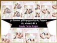 Summer day girl 5 x Puppy dog topper sheets with inserts kit 1