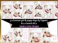 Summer day girl 5 x puppy dog topper sheets with inserts kit 2
