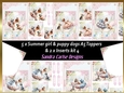 Summer day girl 5 x Puppy dog topper sheets with inserts kit 4