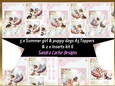Summer day girl 5 x Puppy dog topper sheets with inserts kit 6