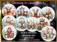 Christmas 10 x Vintage Baubles Kit 8