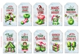Grinch Christmas 10 x gift tags