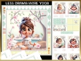 Less drama more yoga 6x6ins topper kit