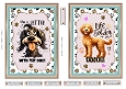 Doggie vibes 2 x 5x7ins toppers sheet 3