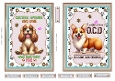 Doggie vibes 2 x 5x7ins toppers sheet 6