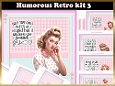 Humorous Retro 5 x 7x7ins Topper kit 3 with matching Inserts