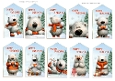 Christmas Polar Bear x 10 gift tags sheet 2