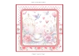 Love hearts 7x7ins blank Insert
