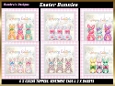 Easter Bunnies 6 6x6ins Topper kit