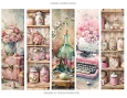 Pretty floral 2x7ins printable bookmarks x 5 sheet 3