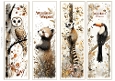 Woodland bookmarks x 4 (large size)