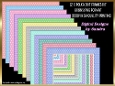 Polka Dot Retro pattern 12 x 8x8ins Frames kit