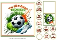 Football Fan 7x7ins card front Football Coach with tags & gift card