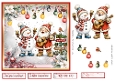 Carol Singing at Christmas 7x7ins Topper with decoupage & tags