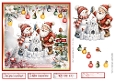 Christmas North Pole 7x7ins Topper with decoupage & tags