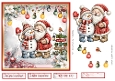 Together at Christmas 7x7ins Topper with decoupage & tags