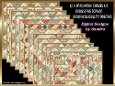 12 x 8x8ins Patchwork pattern frames kit