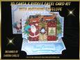 Christmas Santa & Rudolf Easel Card Kit