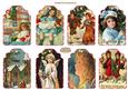8 Christmas Vintage Gift Tags