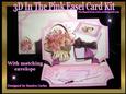 Birthday Pink Female Decoupage Easel Card Kit