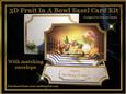 Birthday Fruit in a Bowl Decoupage Easel Card Kit