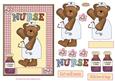 Nurse Bear Decoupage Card Front