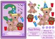 Happy 3rd Birthday childrens decoupage topper