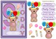 Happy 9th Birthday childrens decoupage Topper