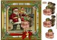 Christmas Santa 8x8ins Topper 2