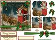 Christmas Santa 6x6ins Topper