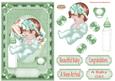 Beautiful Baby 3 Decoupage Card Front